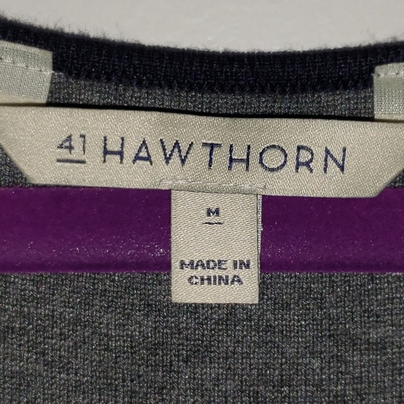NWOT PURPLE & GREY SWEATER DRESS - Picture 2 of 3